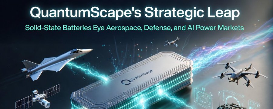 $QS QuantumScape’s Strategic Leap: Solid-State Batteries Eye Aerospace, Defense and AI Power Markets